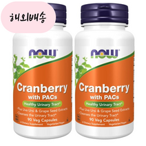 미국 나우푸드 크랜베리 90캡슐 2개, 90정 2통, 90정