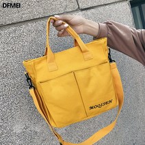 DFMEI.cross bag--캔버스 백 여 심플 모던 숄더 크로스백 모던 사이즈 무난