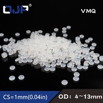 고무오링 10 개/몫 O-링 실리콘 CS1mm 두께 OD4/4.5/5/5.5/6/6.5/7/7.5/8/8.5/9/9.5/10/10.5/11/11.5/12/13mm O 링 씰 고무, [18] 11.5x9.5x1mm, [03] 30 pieces