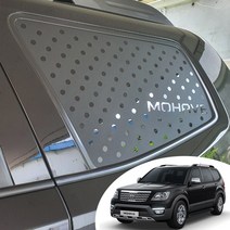 어른킹 더뉴모하비 C필러 윈도우 스포츠 플레이트 데칼 스티커 자동차 타공 랩핑 시트지, 더뉴모하비-유광블랙(C필러/로고타입)