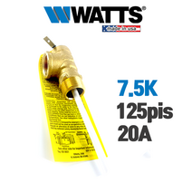 Watts 와츠 고급 안전밸브 안전변 7.5K 125PSI 20A / 100XL-4 M7 미국산 안전변 한진보일러 스테인레스 전기온수기