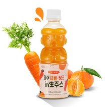 물타지않은 감귤당근 착즙주스 제주인생주스, 8병, 320ml