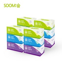 숨 천연펄프 미용티슈 각티슈 2겹 250매 3개입 4팩, 12개