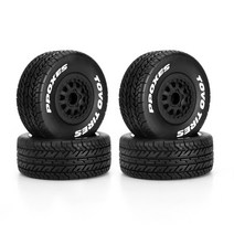 지게차타이어Hotstrom-110x43mm 쇼트 코스 트럭 휠 타이어 1/10 RC 자동차 슬래시 아르마 센톤 HuanQi 727, 04 D, 1개