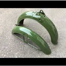 혼다 벤리50S 커스텀 빈티지 기름탱크, 리어휀더, 레드