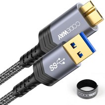 [마이크로b케이블] 펠로우즈 USB 3.0 Micro B 케이블 1.2M, 1개
