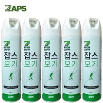 잡스 모기에어졸 뿌리는 모기약 수성 잡스퍼펙트킬에어로솔 500mL x 5개