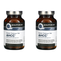키노코 플래티넘 AHCC 750mg 60정 2통 표고버섯균사체, 2개