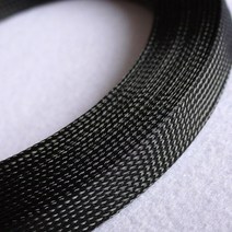 PET 확장 케이블 슬리브 2mm ~ 40mm 타이트 브레이드 경도 절연 라인 보호 와이어 랩 글 랜드 외장, [06] Black, [12] 40mm