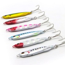 베이트샵 뉴 소형 트레블훅 메탈지그 10g 15g 20g 30g 루어 낚시 선상 쇼어지깅 삼치 갈치 부시리 방어 농어, 뉴_소형메탈_레드야광 줄무늬_30g