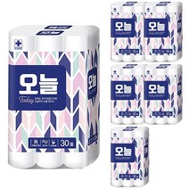오늘 무형광 3겹 데코 화장지 20 m, 30롤, 6팩