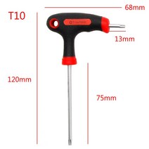 T손잡이 그립 Torx & Hex Allen Key 스크루 드라이버 도구 T10/15/20/25/30/40, T10