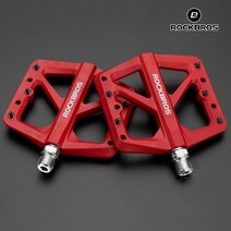 락브로스 자전거페달 미끄럼방지 플랫페달 경량 평페달, M906[레드]