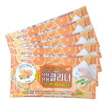 인터샵 식탁물티슈 중형 30매 5팩 끈적끈적한 식탁 주방 기름때 제거 크리너 티슈