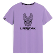 남녀 커플 패션 트렌드 투견 반팔 티셔츠 루즈핏