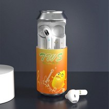 블루투스 이어폰 TWS 무선 5.0 터치 컨트롤 헤드셋 스포츠 방수 SS-TWS109 크리 에이 티브 선물, YELLOW
