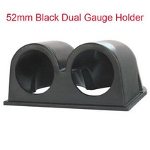 52mm 연기 렌즈 타코미터 RPM 게이지 부스트 미터 바 Psi 수온 오일 온도 프레스 전압계 자동차 12 볼트, 10 Dual gauge holder