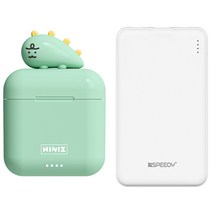 카카오프렌즈 죠르디 무선 이어폰 + 보조배터리 증정, 이어폰_보조배터리