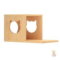DIY 고양이 야옹이 캣타워 숨숨집 타워 벽선반 똥냥이 계단 캣워커 캣폴 집 선반, 롱테일캣하우스(60x33x30)