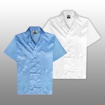 ESD 방진복 - 반팔사파리 / Y카라/제전복/크린룸 작업복