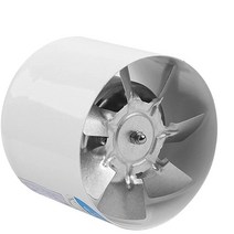 충전 송풍기 계양 송풍기 세차 4 인치 덕트 인라인 팬 140cfm 110v 20w 욕실 환기구 방 지하실 온실 다락방 주방 (4inch100mm), 주황색