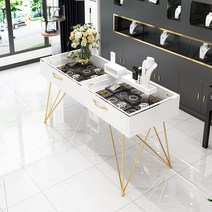 주얼리 악세사리 보석 팔찌 유리 쇼케이스 진열장, 길이 120W50H85cm 화이트 골드
