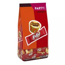 허쉬 파티 팩 미니어처 초콜릿 캔디 어소트먼트 리세스 + 킷캣, 1개, 945g