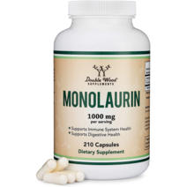 더블우드 모노라우린 모놀로린 Monolaurin 1회 제공량 1000mg 210캡슐, 1개