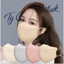 티지 컬러마스크 새부리형 국내산 14가지 컬러 호흡이 편한 패션마스크 30매, 블랙