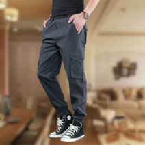 빅사이즈 아이스 카고밴딩 조거팬츠