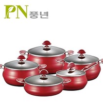 PN풍년 포시아레드 5종 10p 냄비세트, 기타