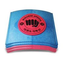 조립식 격파 용품 ABS 태권도 보드 성능 공격 훈련 보드 태권도 무술 킥 깨는 패드, 노란색