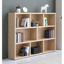 아이방 낮은 동화책 교구 수납 3단 책장(160cm 7색) 서재 북유럽 이쁜 LP, 04_오크화이트