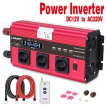 인버터 12V 220V 60Hz 차량용 6000W 수정파, 6000W 3콘센트-12V, 1개
