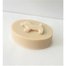 강아지 전용비누.노견 환견 흰색모 브라이트닝 피모컨디셔너 천연비누, 1개, 140g