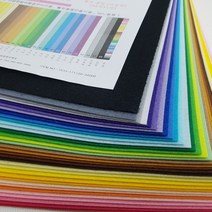 재료의 창 펠트 지 접착 10색 혼합 A4 (300mmX220mm) 접착 소프트 천 부직포 필터