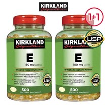 Kirkland Signature Vitamin E 400 IU 비타민E 500 소프트젤 2병, 500정