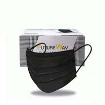 멜트블로운 3중필터 일회용 마스크 50매, 국민마스크/블랙50매