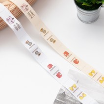 라벨 12컷 1.5cm 라벨 데코 핸드메이드 2종 0457 ZZ, 네츄럴