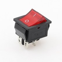 iOT 전등 스마트 스위치 래칭 로커 전원 I/O 4/6 핀 조명 포함 16A 250VAC 20A 125VAC KCD4 1 개, [02] 파란, [02] 6PIN