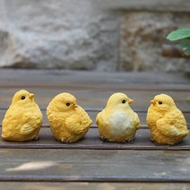 병아리4종세트 노랑아기새 닭모형 병아리모형 새모형