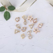 짱패브릭 메탈 크리스탈입체 팬던트, 플라워