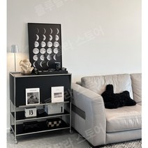 백화점진열대 철제수납 철제진열대 술진열장 금속인테리어 철제캐비넷, 차려 입다, 블랙 80 40 90