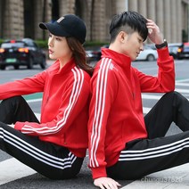 가을 남여 커플 루즈핏 트레이닝 세트