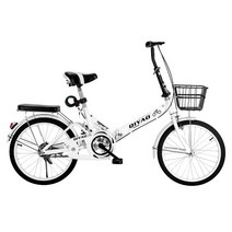 urkoteer 접이식 자전거 초경량 출근용 20/22인치, 22인치 적합신장 145cm-180cm, 핑크 단속[스포크 휠]  선물세트