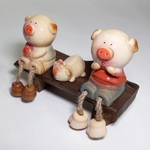 행복한 신혼돼지 가족 3P