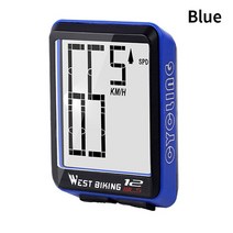 평로라 안전바 무선 유선 자전거 컴퓨터 백라이트 속도계 주행 거리계 방수 사이클링 스톱워치 로드, 03 Blue