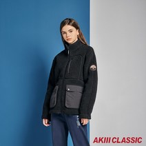 아키클래식 NC청주 아키클래식 스탠다드 핏 플리스 아노락 자켓 블랙 AKAKFU214