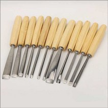 조각도 세트 도자기 공예 점토 목공 도장 인장 서각도, 12피스 나무 상자 세트