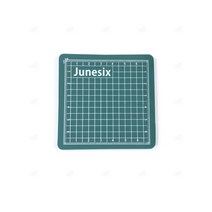 다꾸 정사각형 커팅 매트 휴대용 미니 고무 재단판 힐링 다이어리 꾸미기 칼판 파스텔 데스크 컷팅 고무판 책상 바닥 패드 깔판 8cm 그린
